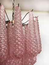 mid-century-modern-pink-glass-petal-pendant-light-vintage-murano-style-chandelier