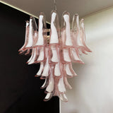 mid-century-modern-pink-murano-glass-petals-chandelier-luxury-vintage-art-deco-pendant-light
