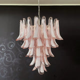 mid-century-modern-pink-murano-glass-petals-chandelier-luxury-vintage-art-deco-pendant-light