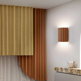 Mid Century Modern Ribbed Resin Wall Sconce Light for Living Room and Bedroom