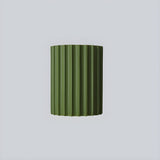 Mid Century Modern Ribbed Resin Wall Sconce Light for Living Room and Bedroom
