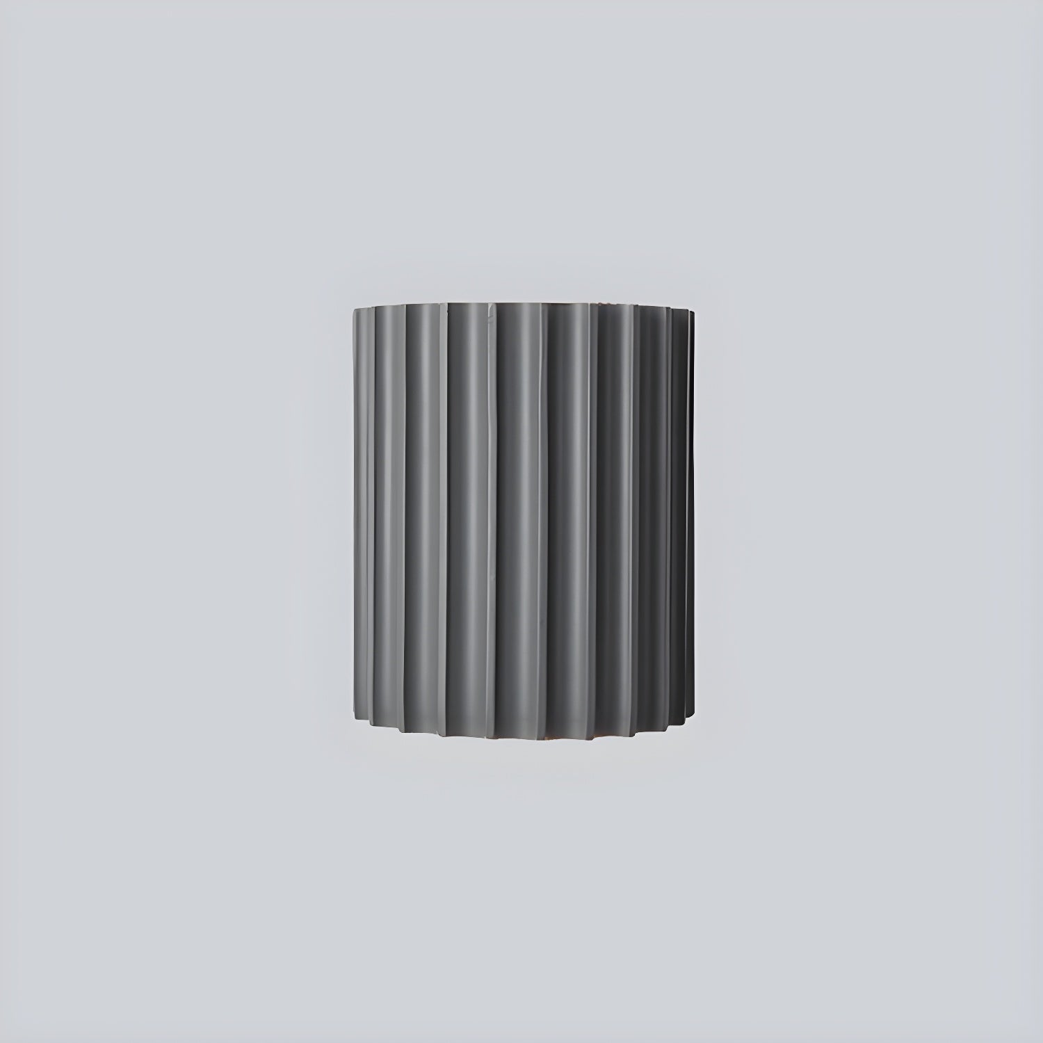 Mid Century Modern Ribbed Resin Wall Sconce Light for Living Room and Bedroom