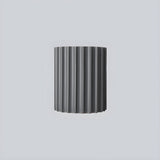 Mid Century Modern Ribbed Resin Wall Sconce Light for Living Room and Bedroom