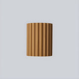 Mid Century Modern Ribbed Resin Wall Sconce Light for Living Room and Bedroom