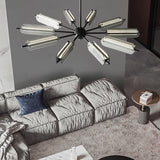Mid Century Modern Sputnik Brass Chandelier LED Ceiling Light for Contemporary Interiors