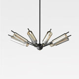 Mid Century Modern Sputnik Brass Chandelier LED Ceiling Light for Contemporary Interiors