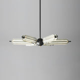 Mid Century Modern Sputnik Brass Chandelier LED Ceiling Light for Contemporary Interiors