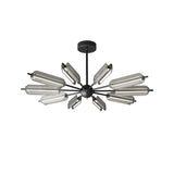 Mid Century Modern Sputnik Brass Chandelier LED Ceiling Light for Contemporary Interiors