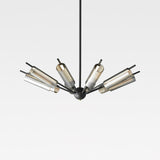 Mid Century Modern Sputnik Brass Chandelier LED Ceiling Light for Contemporary Interiors