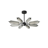 Mid Century Modern Sputnik Brass Chandelier LED Ceiling Light for Contemporary Interiors