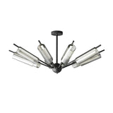 Mid Century Modern Sputnik Brass Chandelier LED Ceiling Light for Contemporary Interiors