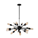 Mid Century Modern Sputnik Chandelier 18 Light Industrial Metal Ceiling Fixture for Dining and Living Room
