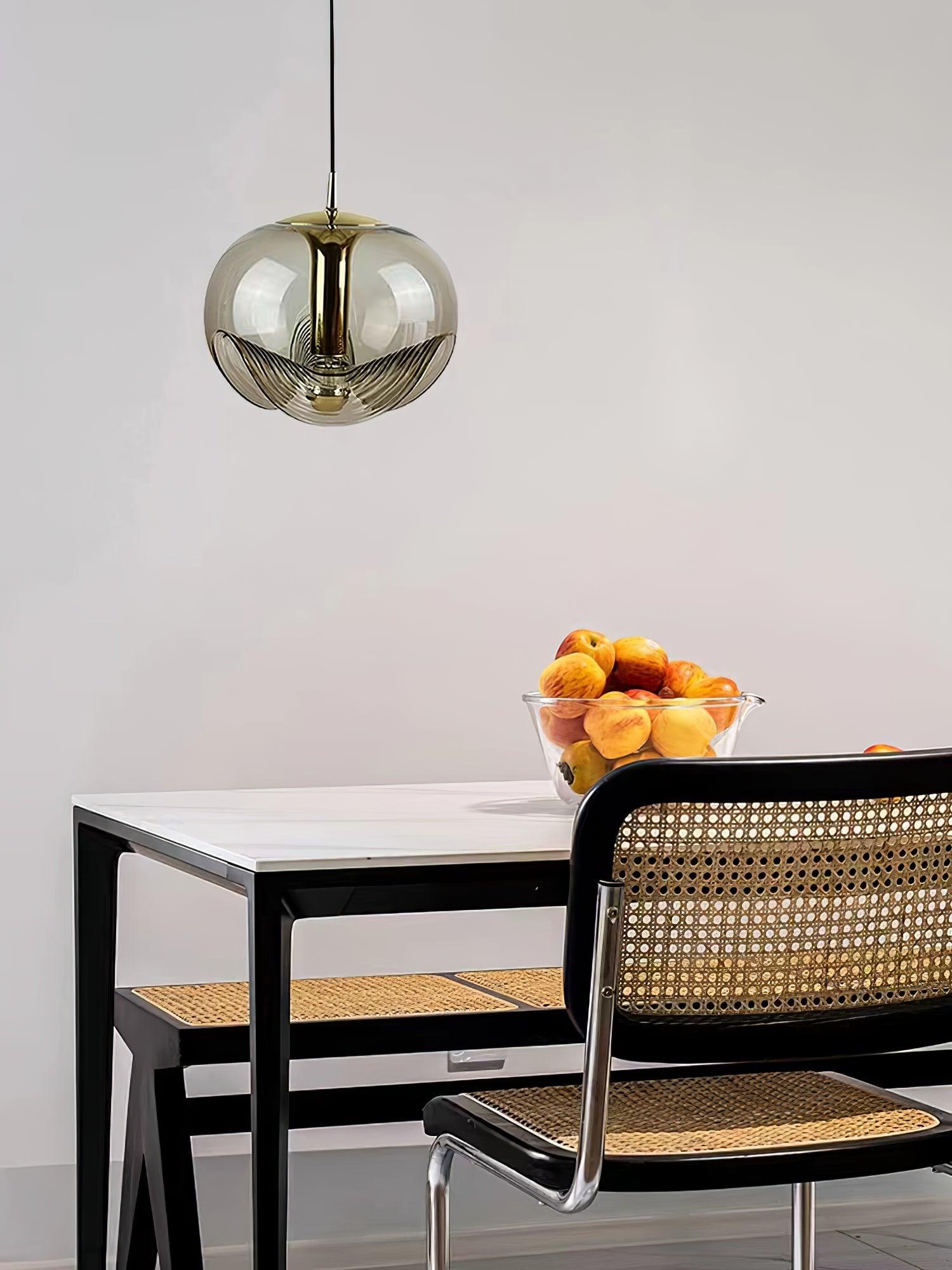 Mid Century Modern Wave Glass Pendant Light for Elegant Interior Spaces