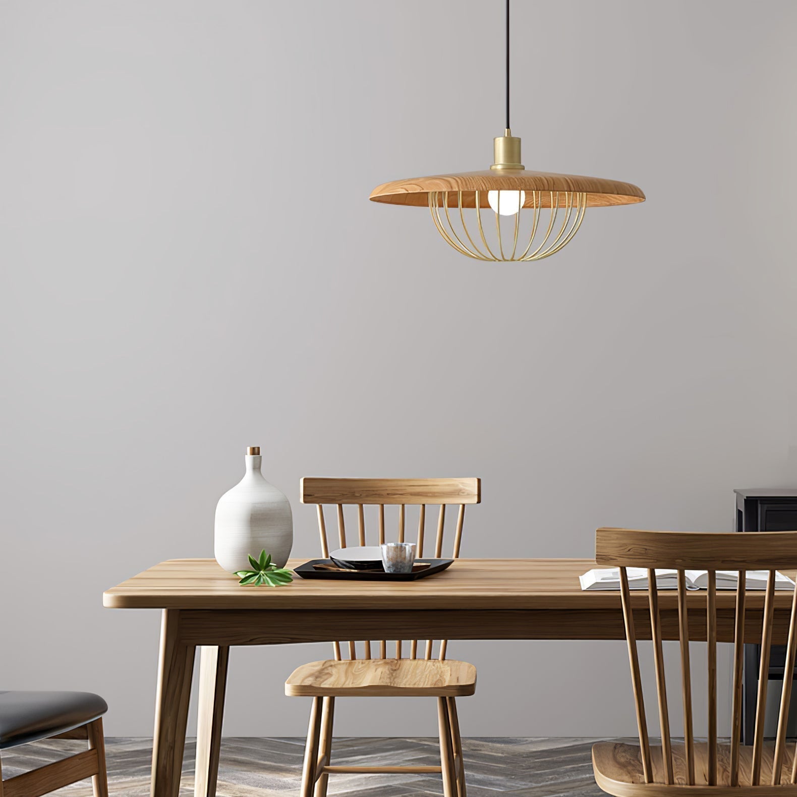 mid-century-modern-wood-pendant-lamp-with-hand-crafted-cnc-engraved-shade-for-dining-room