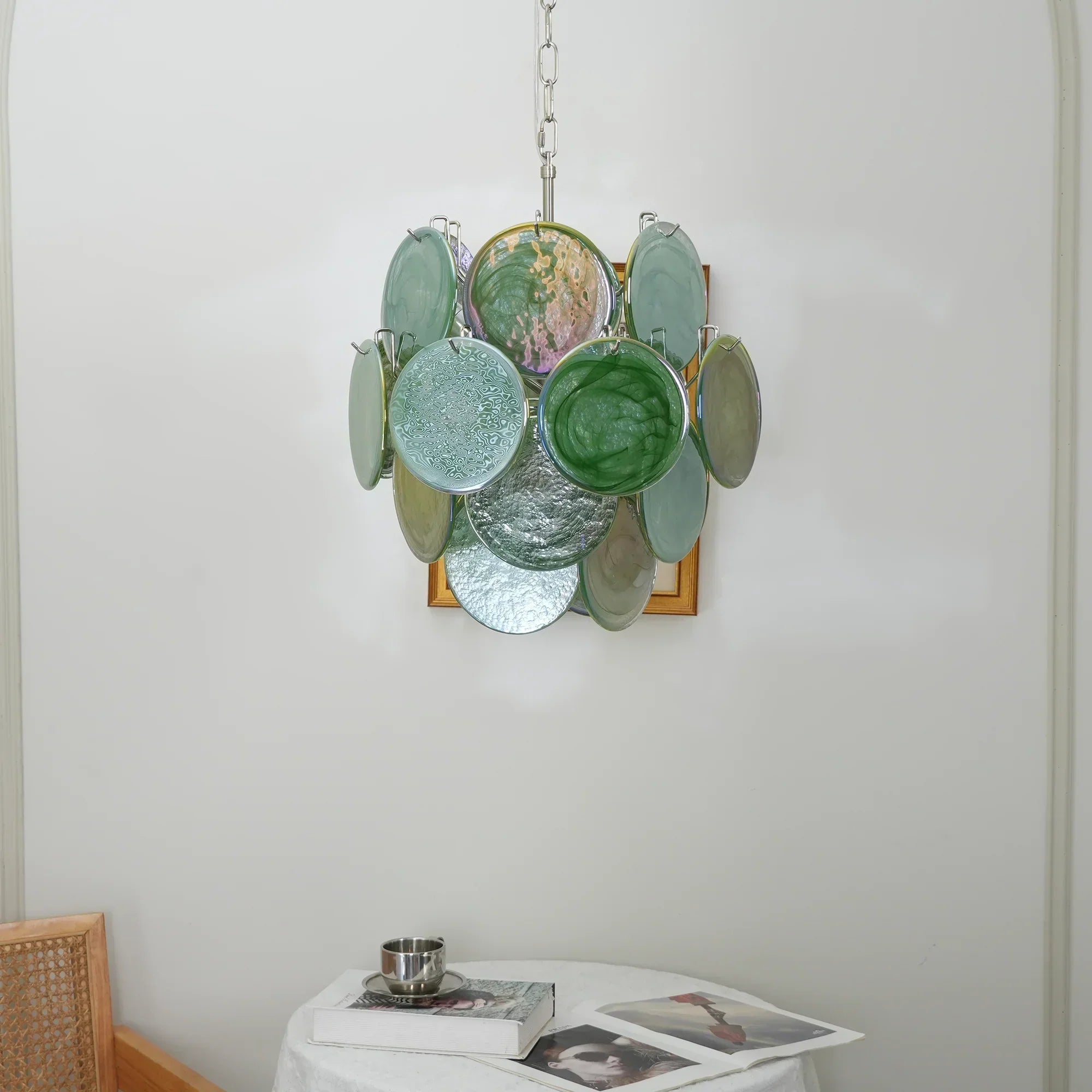 mid-century-murano-green-glass-disc-chandelier-for-dining-room-and-living-room