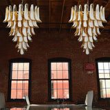 mid-century-murano-style-caramel-glass-petals-chandelier-for-living-and-dining-room