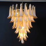 mid-century-murano-style-caramel-glass-petals-chandelier-for-living-and-dining-room