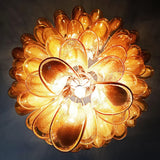 mid-century-murano-style-caramel-glass-petals-chandelier-for-living-and-dining-room