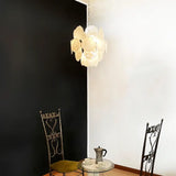 mid-century-murano-style-white-glass-disk-chandelier-with-polished-metal-finish