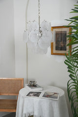 mid-century-murano-style-white-glass-disk-chandelier-with-polished-metal-finish