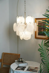 mid-century-murano-style-white-glass-disk-chandelier-with-polished-metal-finish
