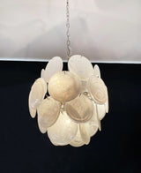 mid-century-murano-style-white-glass-disk-chandelier-with-polished-metal-finish