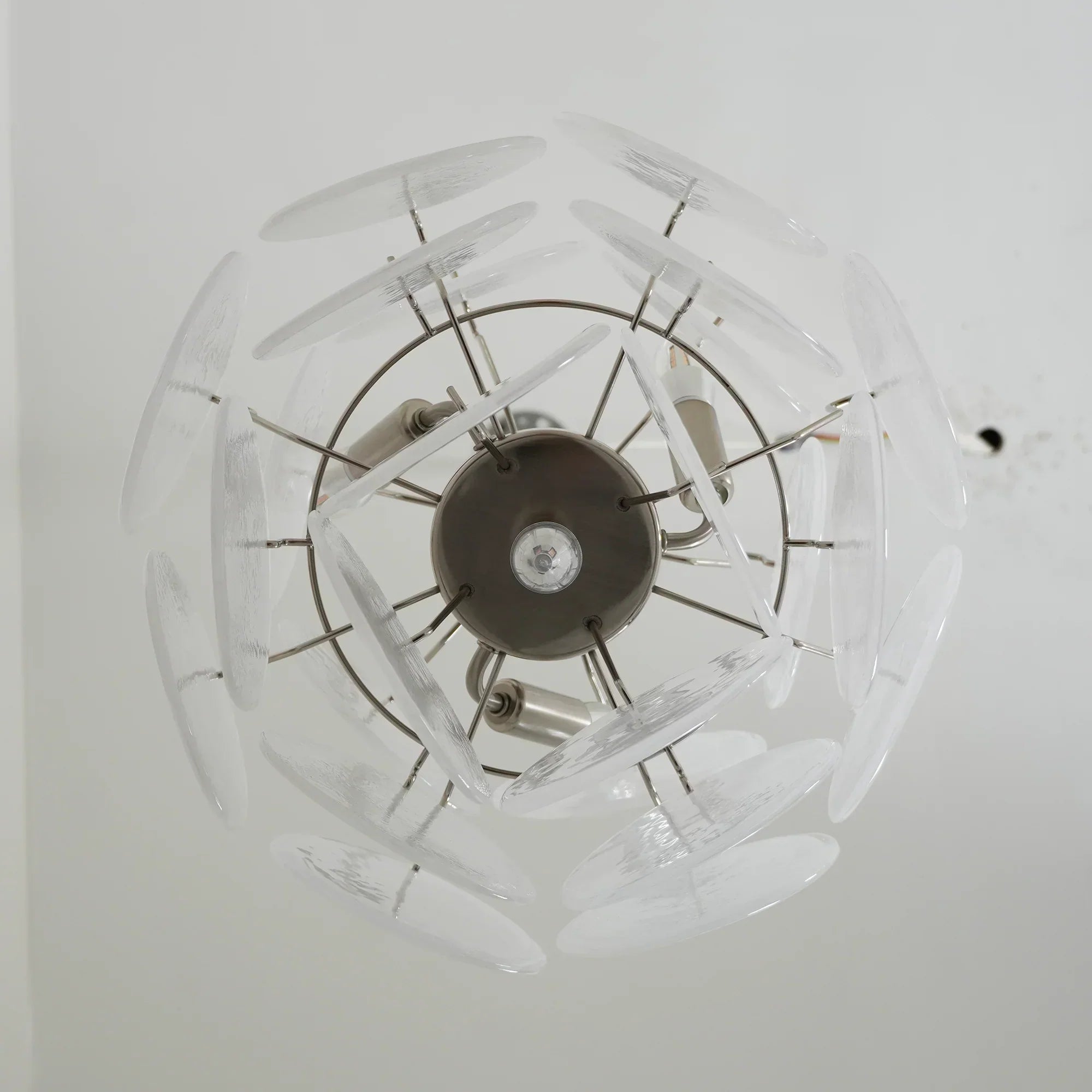 mid-century-murano-style-white-glass-disk-chandelier-with-polished-metal-finish