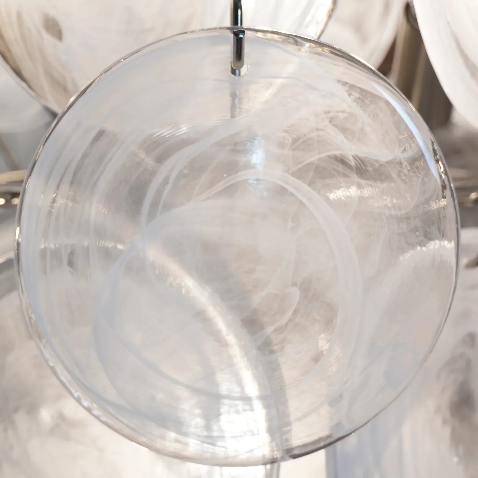 mid-century-murano-style-white-glass-disk-chandelier-with-polished-metal-finish