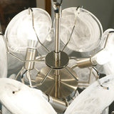 mid-century-murano-style-white-glass-disk-chandelier-with-polished-metal-finish