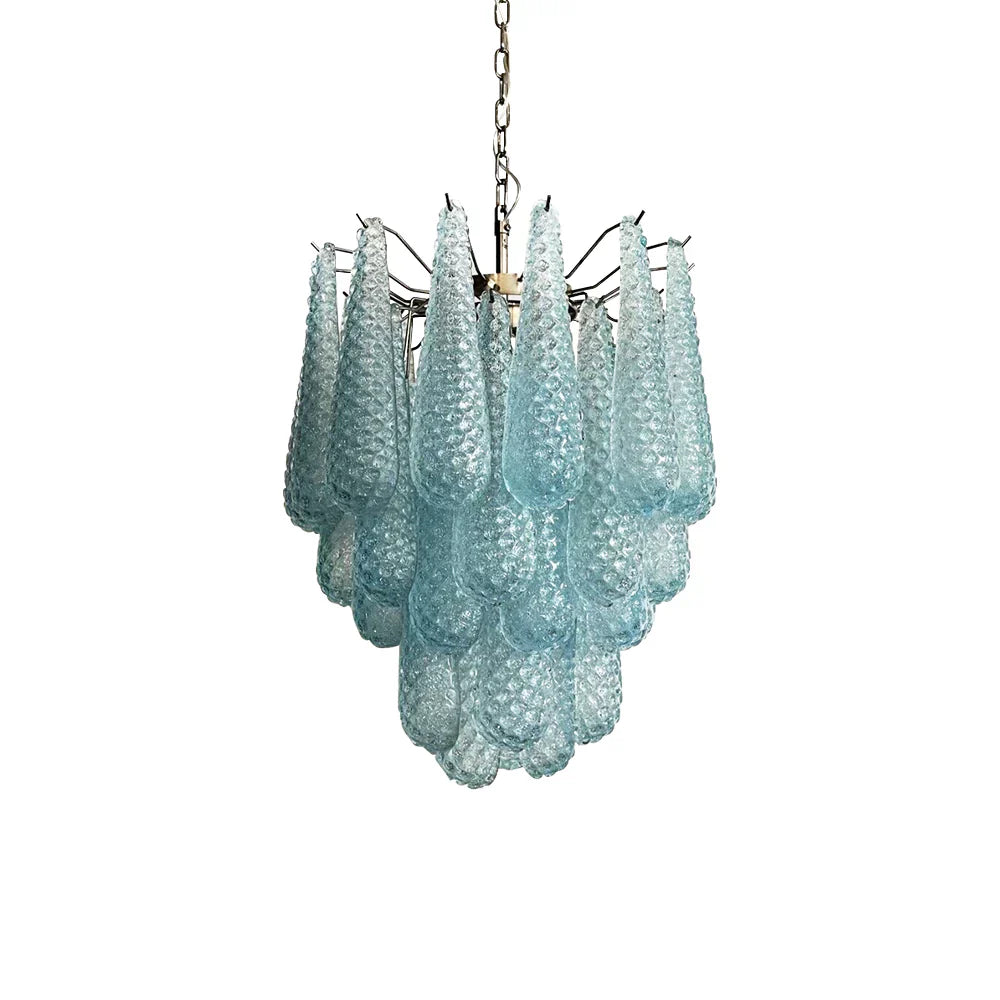 mid-century-vintage-murano-style-blue-glass-petal-chandelier-luxury-handcrafted-pendant-lighting