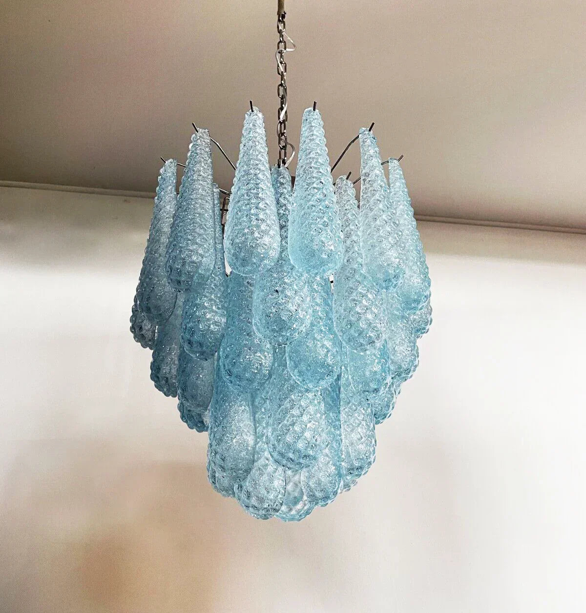 mid-century-vintage-murano-style-blue-glass-petal-chandelier-luxury-handcrafted-pendant-lighting