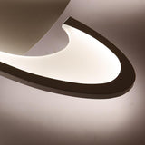 Contemporary Geometric Wave LED Flush Mount Ceiling Light Modern Circle Dimmable Fixture