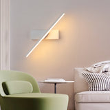 Minimalist 330 Degree Rotatable Modern LED Strip Wall Lamp and Geometric Sconce