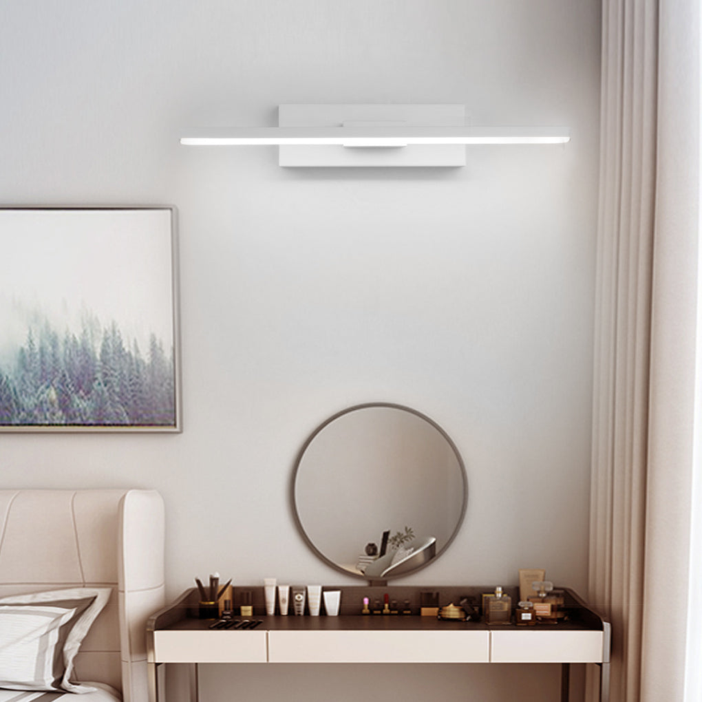Minimalist 330 Degree Rotatable Modern LED Strip Wall Lamp and Geometric Sconce