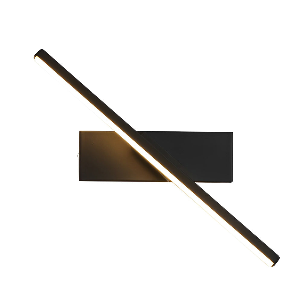 Minimalist 330 Degree Rotatable Modern LED Strip Wall Lamp and Geometric Sconce