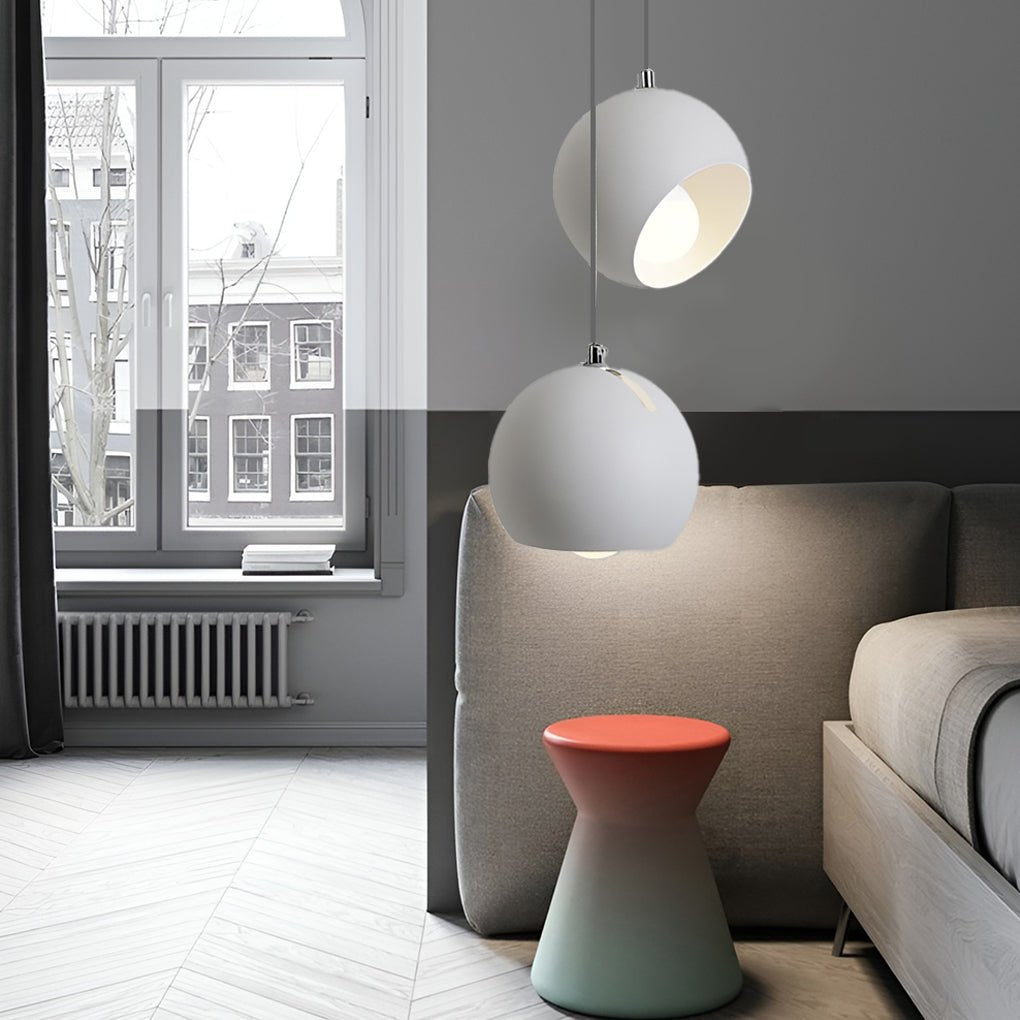 Minimalist Adjustable Ball Shaped Hanging Light for Kitchen Island and Dining Area