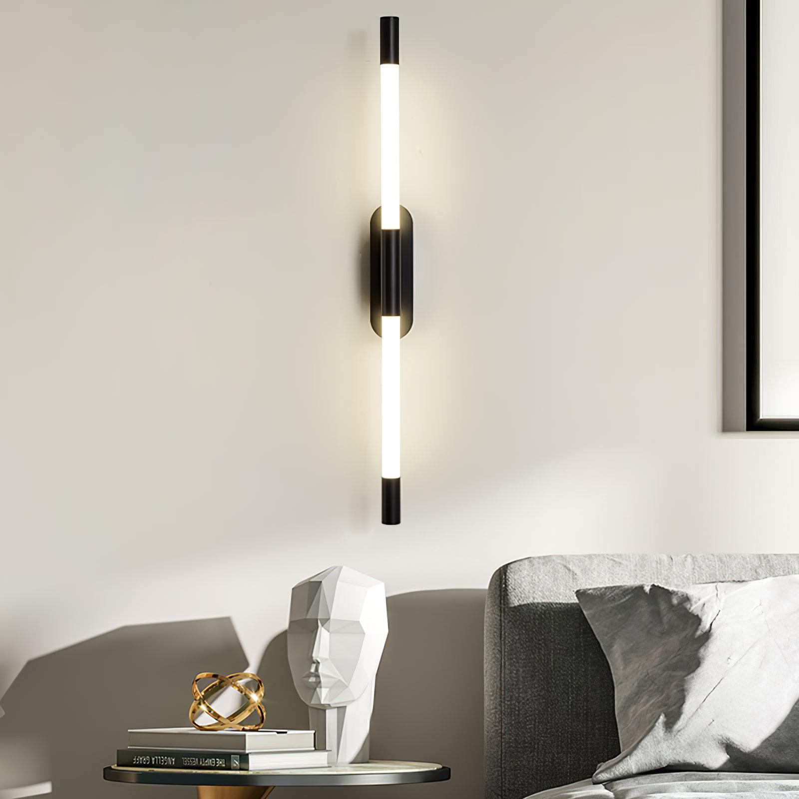 Minimalist Adjustable LED Wall Lamp Linear Tube Sconce for Modern Interior Decor