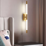 Minimalist Adjustable LED Wall Lamp Linear Tube Sconce for Modern Interior Decor