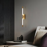 Minimalist Adjustable LED Wall Lamp Linear Tube Sconce for Modern Interior Decor
