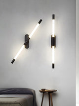 Minimalist Adjustable LED Wall Lamp Linear Tube Sconce for Modern Interior Decor
