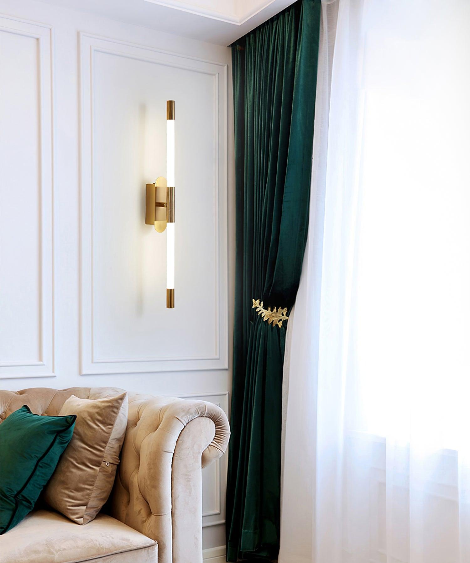 Minimalist Adjustable LED Wall Lamp Linear Tube Sconce for Modern Interior Decor