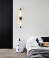 Minimalist Adjustable LED Wall Lamp Linear Tube Sconce for Modern Interior Decor