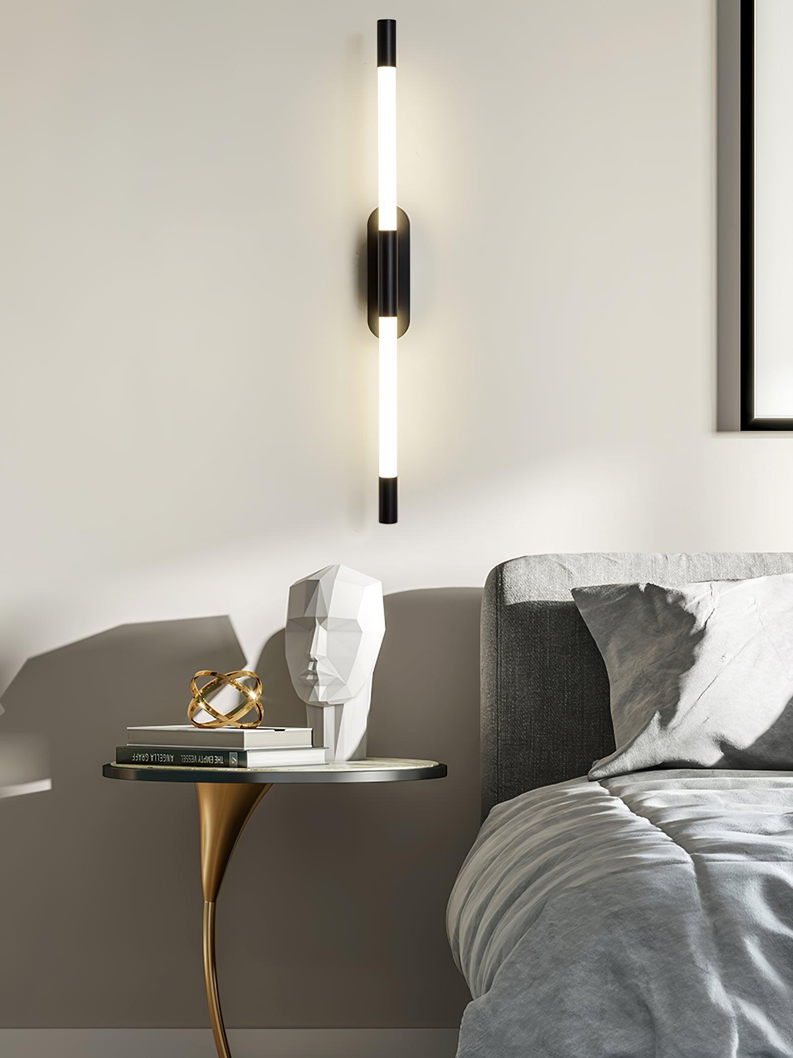 Minimalist Adjustable LED Wall Lamp Linear Tube Sconce for Modern Interior Decor