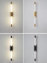 Minimalist Adjustable LED Wall Lamp Linear Tube Sconce for Modern Interior Decor
