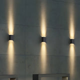 Minimalist Aluminum Outdoor Wall Light Modern Up and Down LED Sconce IP65 Waterproof