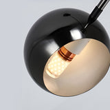 Minimalist Black Geometric Linear Chandelier for Modern Dining Room Island