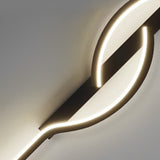 Minimalist Black Linear Wall Light Creative Modern LED Sconce with Adjustable Brightness