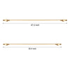 Minimalist Brass Linear LED Bathroom Vanity Light Gold Mirror Sconce in 35 and 47 Inch Lengths