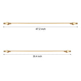 Minimalist Brass Linear LED Bathroom Vanity Light Gold Mirror Sconce in 35 and 47 Inch Lengths
