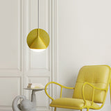 Minimalist Circular Cone LED Pendant Light Metal Industrial Hanging Lamp for Kitchen Island